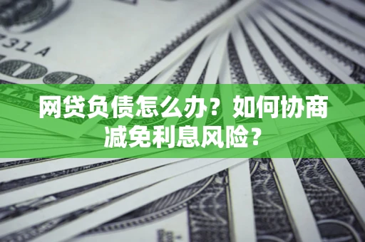 北京网贷负债怎么办？如何协商减免利息风险？
