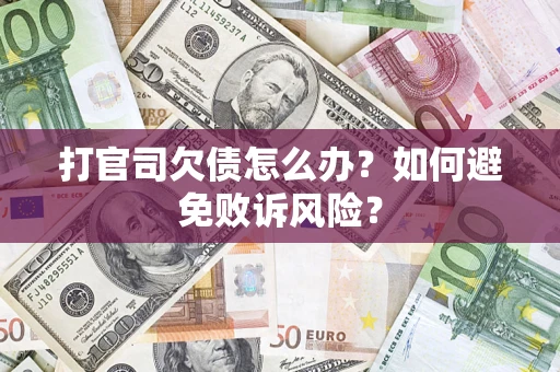 北京打官司欠债怎么办？如何避免败诉风险？