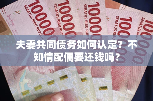 北京夫妻共同债务如何认定？不知情配偶要还钱吗？