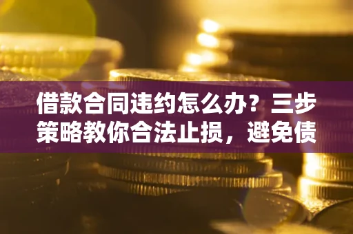 北京借款合同违约怎么办？三步策略教你合法止损，避免债务危机升级